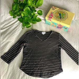 Calvin Klein, Striped, Mid Sleeve Length Shirt